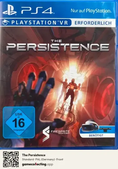 The Persistence PlayStation 4, Germany box front
