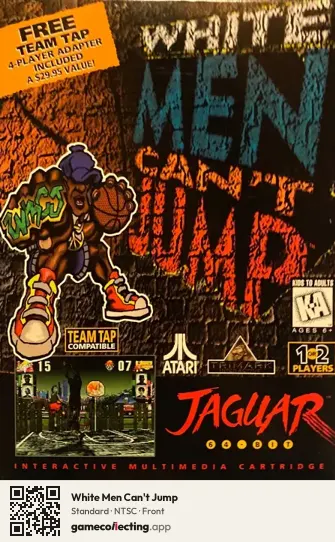 White Men Can't Jump Atari Jaguar, NTSC box front