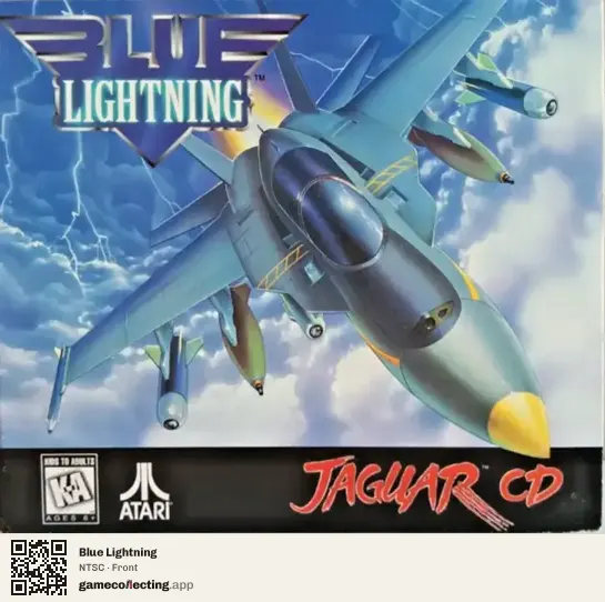 Blue Lightning Atari Jaguar CD, NTSC box front