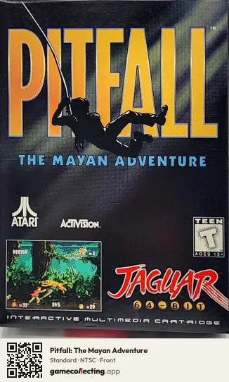Pitfall: The Mayan Adventure Atari Jaguar, NTSC box front