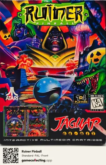 Ruiner Pinball Atari Jaguar, PAL box front