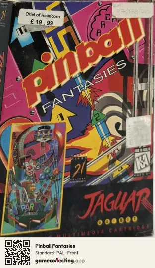 Pinball Fantasies Atari Jaguar, PAL box front