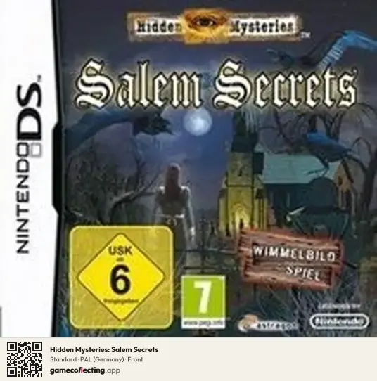 Hidden Mysteries: Salem Secrets Nintendo DS, Germany box front