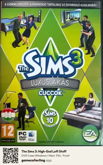 The Sims 3: High-End Loft Stuff Computer, PAL box front