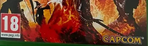 Dragon's Dogma: Dark Arisen, the PEGI square on its front
