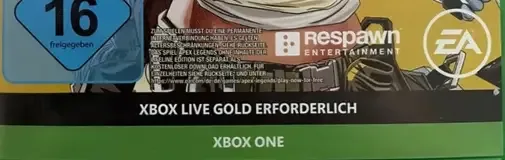 Apex Legends, the USK square on its front