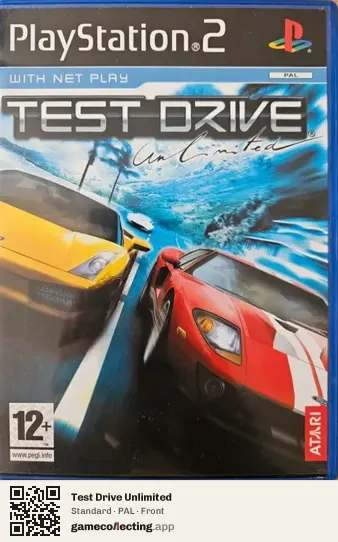 Test Drive Unlimited PlayStation 2, PAL box front