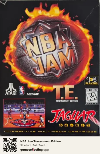 NBA Jam Tournament Edition Atari Jaguar, PAL box front