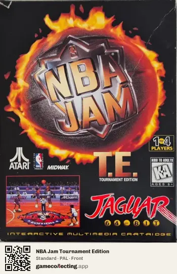 NBA Jam Tournament Edition Atari Jaguar, PAL box front