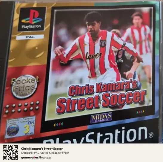 Chris Kamara's Street Soccer PlayStation, United Kingdom box front