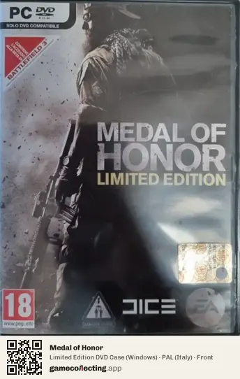 Medal of Honor Computer, Italy box front