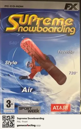 Supreme Snowboarding Computer, PAL box front
