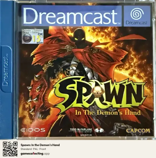 Spawn: In the Demon's Hand Sega Dreamcast, PAL box front