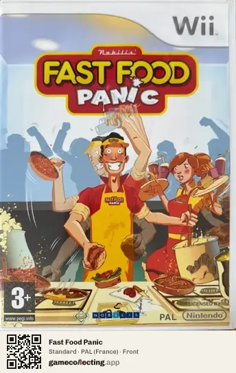 Fast Food Panic Nintendo Wii, France box front