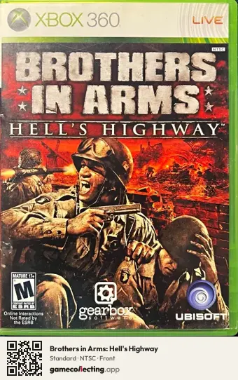 Brothers in Arms: Hell's Highway Xbox 360, NTSC box front