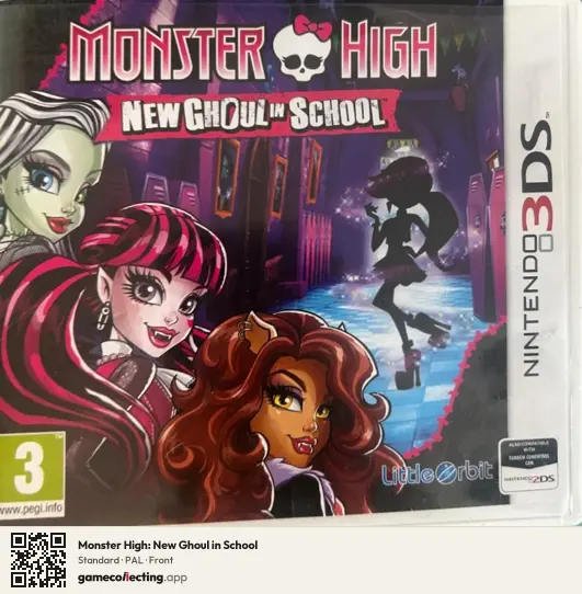 Monster High: New Ghoul in School Nintendo 3DS, PAL box front