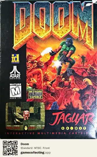 Doom Atari Jaguar, NTSC box front