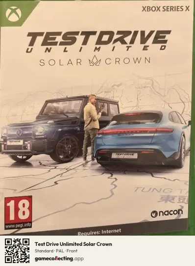 Test Drive Unlimited Solar Crown Xbox Series X, PAL box front