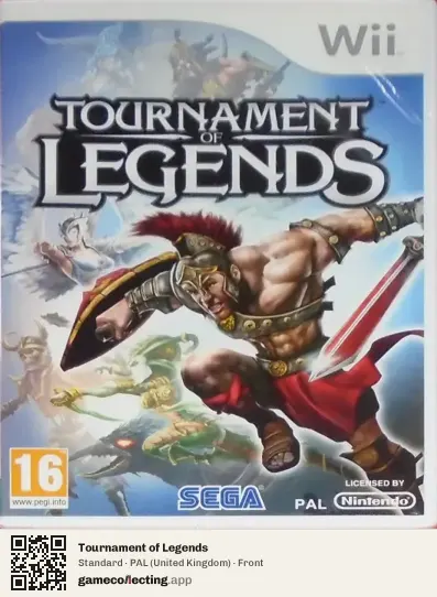Tournament of Legends Nintendo Wii, United Kingdom box front