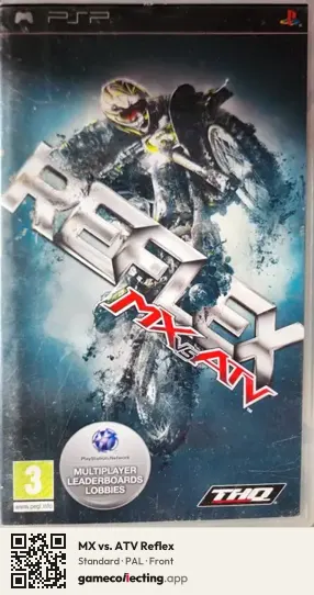 MX vs. ATV Reflex PlayStation Portable, PAL box front