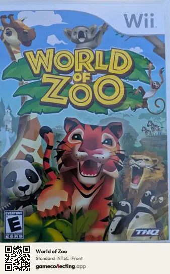 World of Zoo Nintendo Wii, NTSC box front
