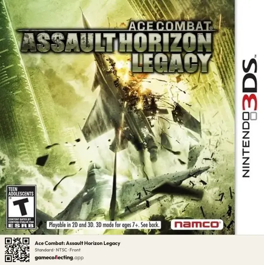 Ace Combat: Assault Horizon Legacy Nintendo 3DS, NTSC box front