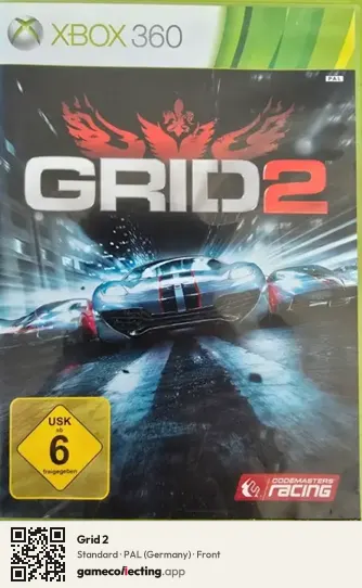 Grid 2 Xbox 360, Germany box front