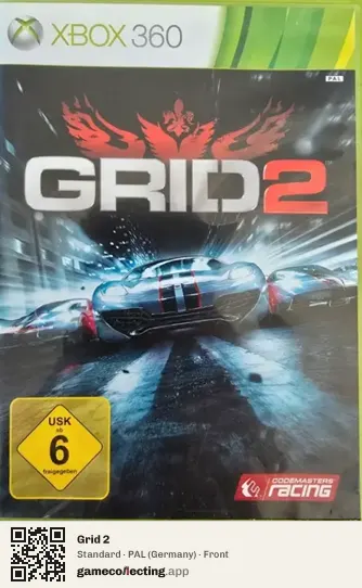 Grid 2 Xbox 360, Germany box front