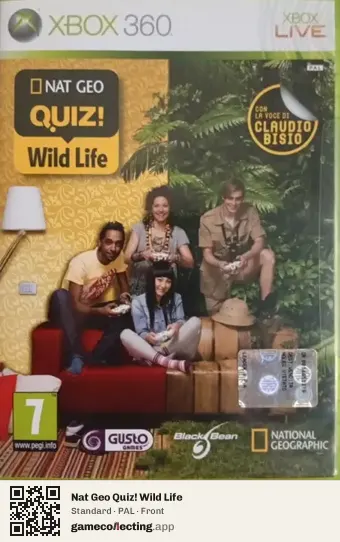 Nat Geo Quiz! Wild Life Xbox 360, PAL box front