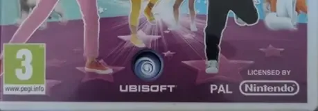 Just Dance: Disney Party, the PEGI square on its front