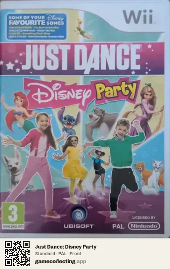 Just Dance: Disney Party Nintendo Wii, PAL box front