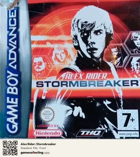 Alex Rider: Stormbreaker Game Boy Advance, PAL box front