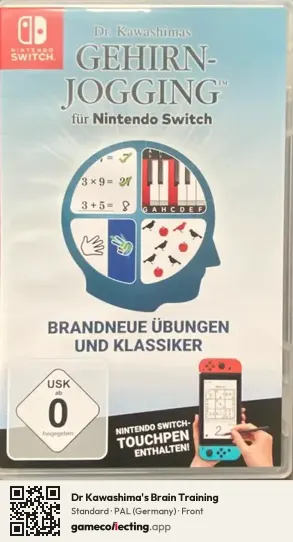 Dr Kawashima's Brain Training Nintendo Switch, Germany box front