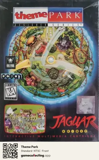 Theme Park Atari Jaguar, NTSC box front