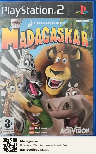 Madagascar PlayStation 2, Nordic countries box front