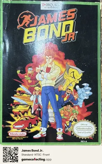 James Bond Jr. Nintendo Entertainment System, NTSC box front