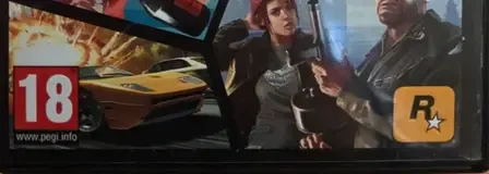 Grand Theft Auto: Episodes from Liberty City, the PEGI square on its front