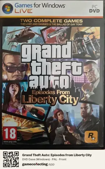 Grand Theft Auto: Episodes from Liberty City Computer, PAL box front