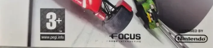 TrackMania DS, the PEGI square on its front