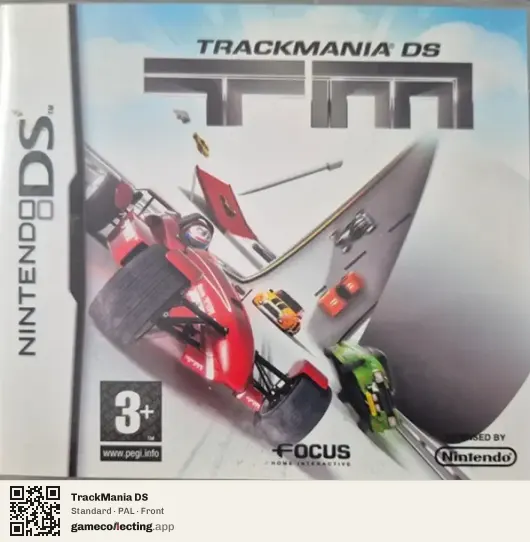 TrackMania DS Nintendo DS, PAL box front