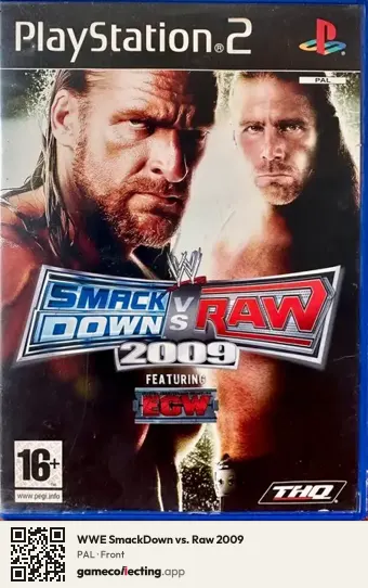 WWE SmackDown vs. Raw 2009 PlayStation 2, PAL box front