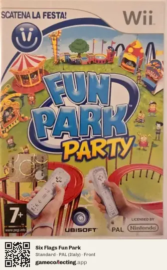 Six Flags Fun Park Nintendo Wii, Italy box front