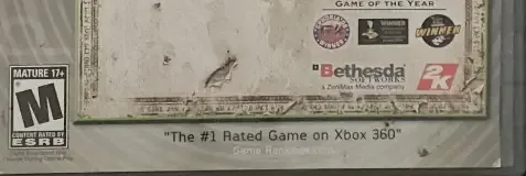 The Elder Scrolls IV: Oblivion, the ESRB box on its front