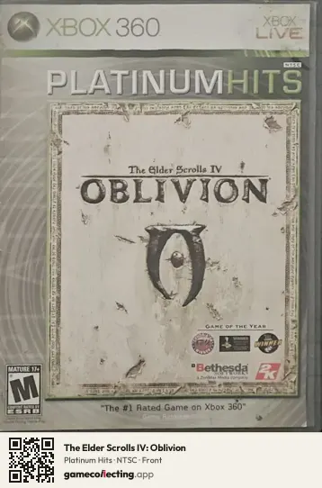 The Elder Scrolls IV: Oblivion Xbox 360, NTSC box front