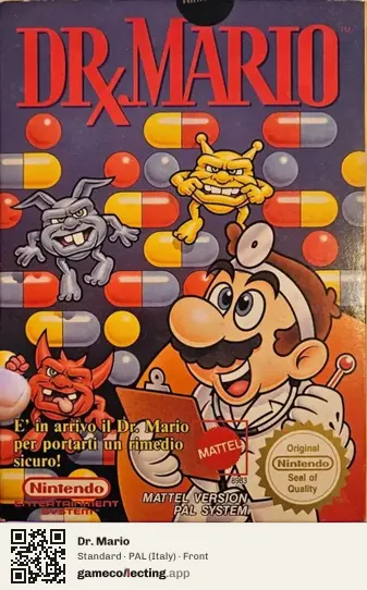Dr. Mario Nintendo Entertainment System, Italy box front