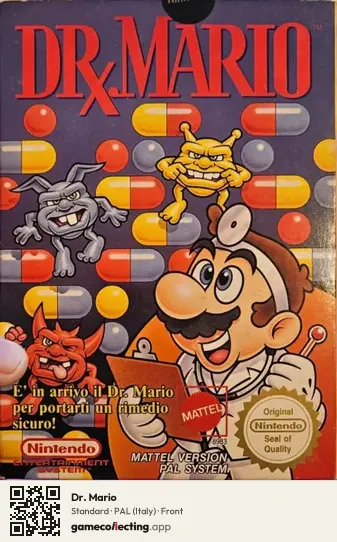 Dr. Mario Nintendo Entertainment System, Italy box front
