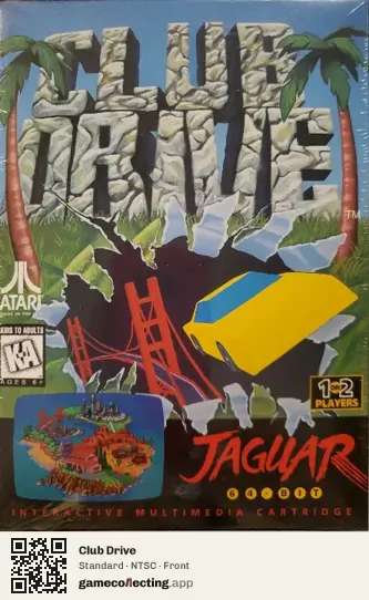 Club Drive Atari Jaguar, NTSC box front