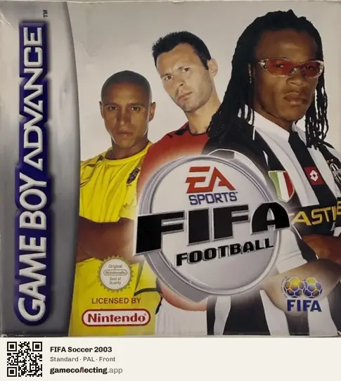 FIFA Soccer 2003 Game Boy Advance, PAL box front