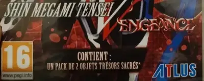 Shin Megami Tensei V: Vengeance, the PEGI square on its front