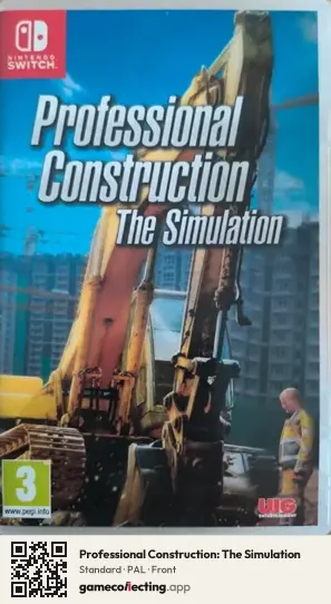 Professional Construction: The Simulation Nintendo Switch, PAL box front
